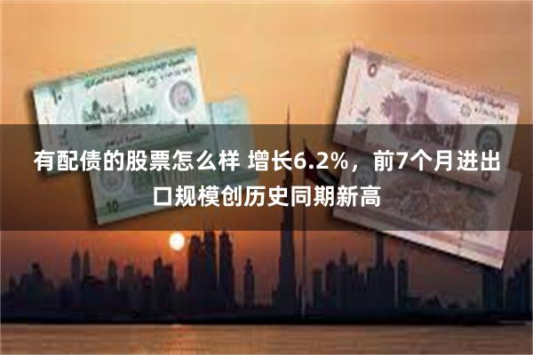 有配债的股票怎么样 增长6.2%，前7个月进出口规模创历史同期新高