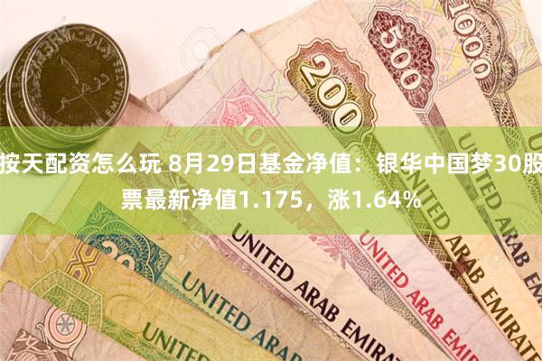 按天配资怎么玩 8月29日基金净值：银华中国梦30股票最新净值1.175，涨1.64%